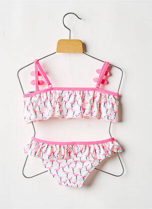 Bas de maillot de bain imprimé fantaisie rose LULUCASTAGNETTE fille