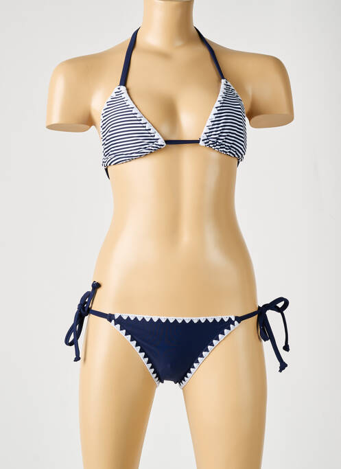 Maillot de bain 2 pièces bleu LAGON BLEU pour fille