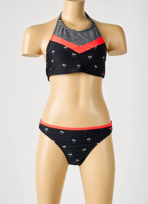 Maillot de bain 2 pièces noir PROTEST pour fille