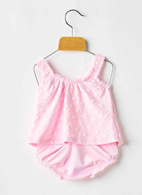 Maillot de bain 2 pièces rose BORABORA pour fille