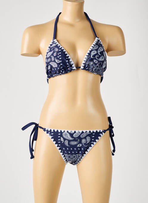 Bas de maillot de bain bleu LAGON BLEU fille