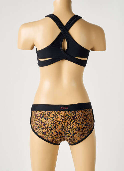 Maillot de bain 2 pièces imprimé fantaisie noir PROTEST fille