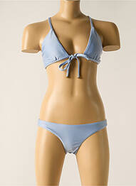 Maillot de bain 2 pièces stretch haut soutien-gorge avec mousse de rembourrage amovible bleu RIO DE SOL femme