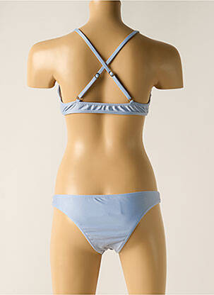 Maillot de bain 2 pièces stretch haut soutien-gorge avec mousse de rembourrage amovible bleu RIO DE SOL femme