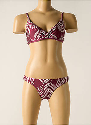 Maillot de bain 2 pièces stretch haut soutien-gorge avec mousse de rembourrage amovible violet RIO DE SOL femme