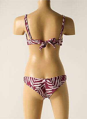 Maillot de bain 2 pièces stretch haut soutien-gorge avec mousse de rembourrage amovible violet RIO DE SOL femme