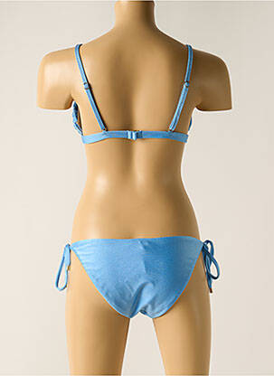 Maillot de bain 2 pièces stretch haut soutien-gorge avec mousse de rembourrage amovible bleu RIO DE SOL femme