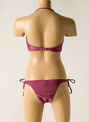 Maillot de bain 2 pièces stretch haut bandeau violet RIO DE SOL femme
