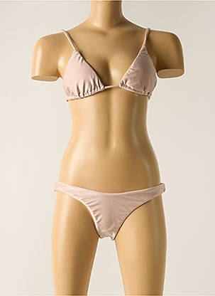 Maillot de bain 2 pièces stretch haut soutien-gorge avec mousse de rembourrage amovible rose RIO DE SOL femme