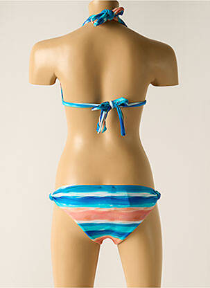Maillot de bain 2 pièces stretch haut soutien-gorge avec mousse de rembourrage amovible bleu RIO DE SOL femme