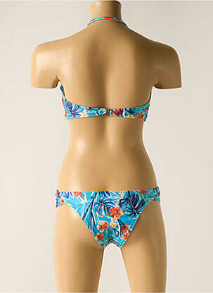 Maillot de bain 2 pièces stretch haut bandeau bleu RIO DE SOL femme