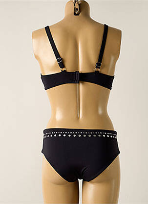 Maillot de bain 2 pièces stretch haut soutien-gorge emboitant noir ADMAS femme