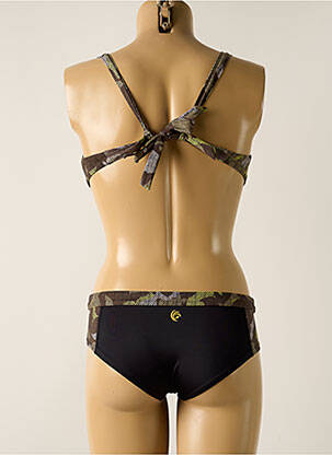 Maillot de bain 2 pièces stretch haut soutien-gorge emboitant vert OLYMPIA femme