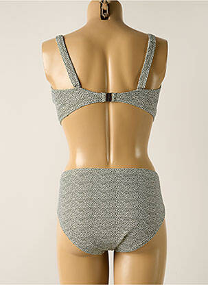 Maillot de bain 2 pièces stretch haut bandeau vert SUNFLAIR femme