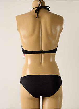 Maillot de bain 2 pièces stretch haut soutien-gorge moulé noir DAG ADOM femme