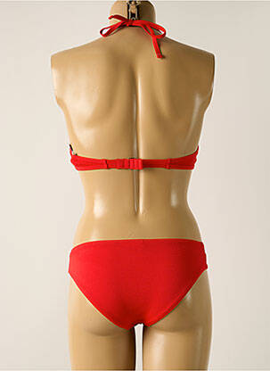 Maillot de bain 2 pièces stretch haut soutien-gorge moulé rouge DAG ADOM femme