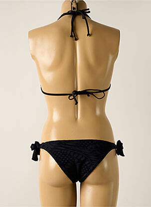 Maillot de bain 2 pièces stretch haut soutien-gorge avec mousse de rembourrage amovible noir YSABEL MORA femme