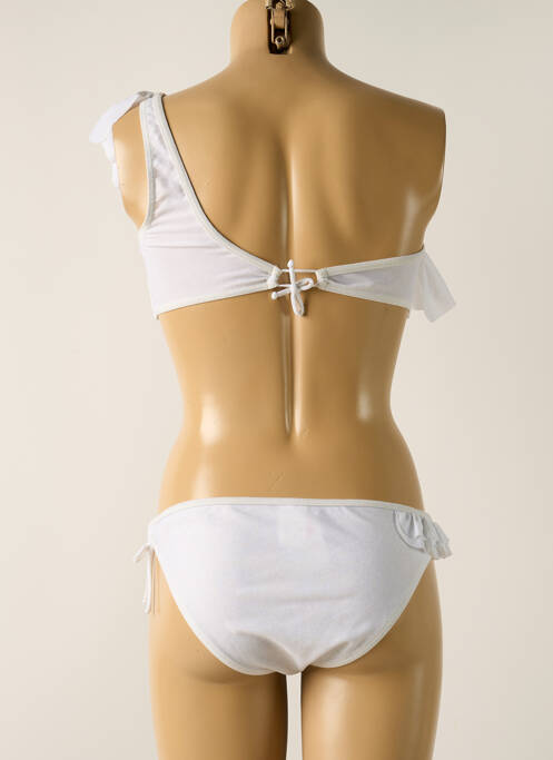 Maillot de bain 2 pièces blanc PRINCESS K pour femme