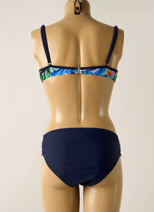 Maillot de bain 2 pièces bleu MISS CARAÏBES pour femme