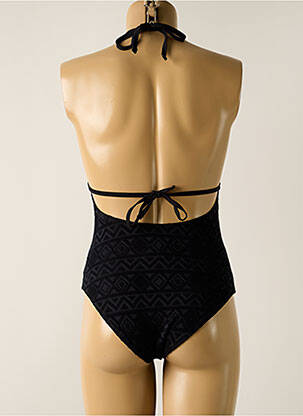 Maillot de bain 1 pièce stretch haut soutien-gorge moulé noir DAG ADOM femme