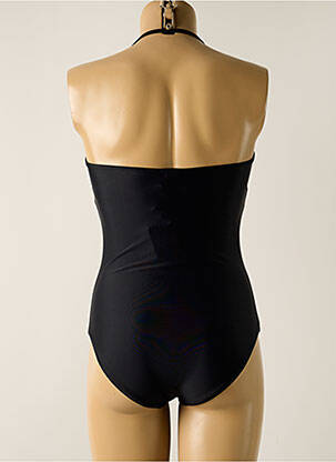Maillot de bain 1 pièce bretelles élastiquées amovibles haut bandeau noir DAG ADOM femme
