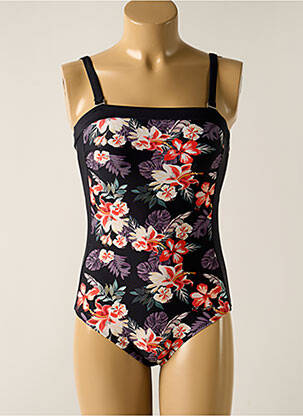 Maillot de bain 1 pièce bretelles élastiquées amovibles haut bandeau noir SUN PROJECT femme