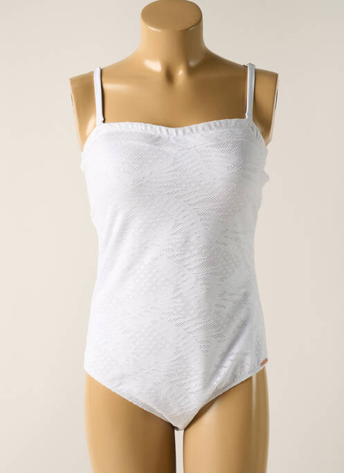 Maillot de bain 1 pièce blanc YSABEL MORA pour femme