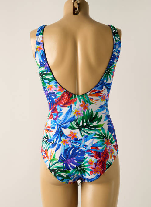 Maillot de bain 1 pièce bleu MISS CARAÏBES pour femme