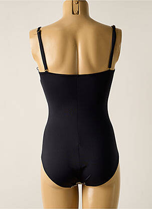 Maillot de bain 1 pièce bretelles élastiquées amovibles haut bandeau noir MISS CARAÏBES femme