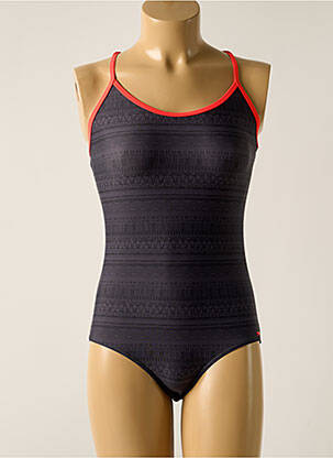 Maillot de bain 1 pièce stretch gris PROTEST fille