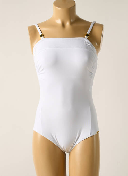 Maillot de bain 1 pièce blanc MISS CARAÏBES pour femme