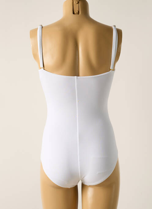 Maillot de bain 1 pièce blanc MISS CARAÏBES pour femme