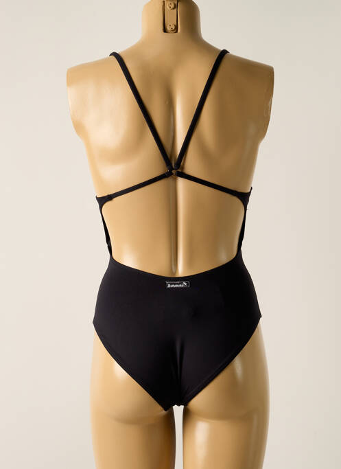 Maillot de bain 1 pièce stretch haut soutien-gorge avec mousse de rembourrage amovible noir BORABORA femme
