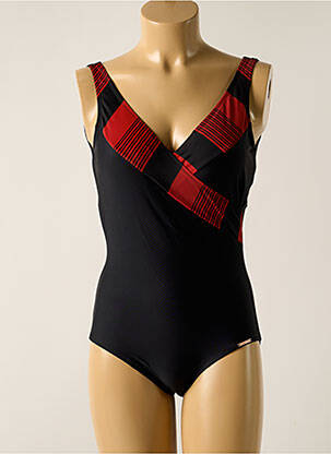 Maillot de bain 1 pièce imprimé fantaisie noir YSABEL MORA femme