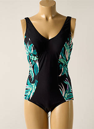 Maillot de bain 1 pièce imprimé fantaisie haut soutien-gorge moulé noir YSABEL MORA femme