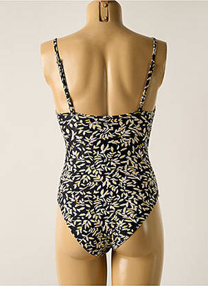 Maillot de bain 1 pièce imprimé fantaisie haut soutien-gorge moulé noir PROTEST femme