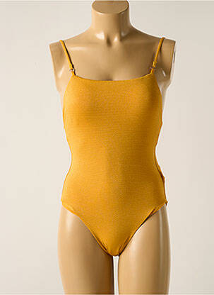 Maillot de bain 1 pièce haut soutien-gorge moulé haut soutien-gorge moulé jaune SEAFOLLY femme