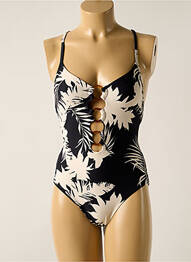 Maillot de bain 1 pièce imprimé fantaisie haut soutien-gorge moulé noir SEAFOLLY femme