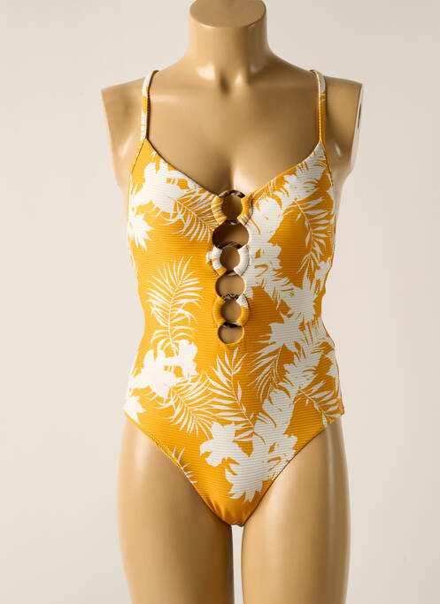 Maillot de bain 1 pièce jaune SEAFOLLY pour femme