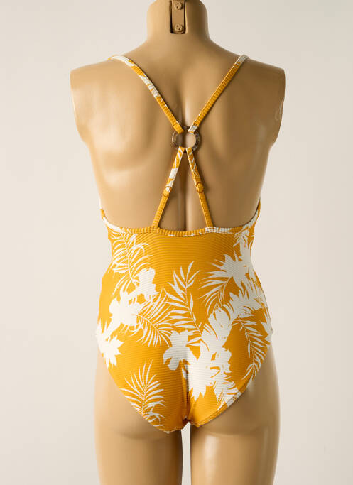 Maillot de bain 1 pièce jaune SEAFOLLY pour femme