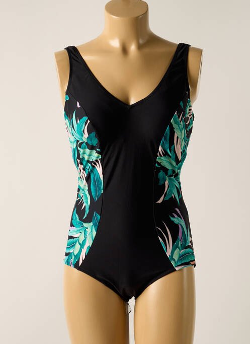 Maillot de bain 1 pièce imprimé fantaisie haut soutien-gorge moulé noir YSABEL MORA femme
