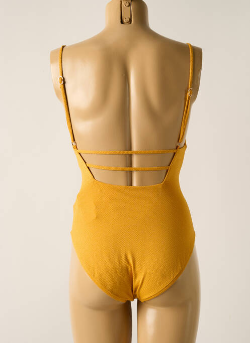 Maillot de bain 1 pièce haut soutien-gorge moulé haut soutien-gorge moulé jaune SEAFOLLY femme