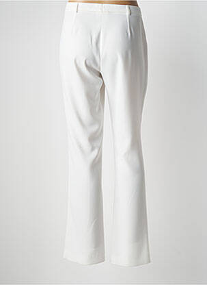 Pantalon droit taille à pinces taille normale blanc WEINBERG femme