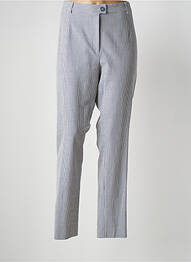 Pantalon droit tissage crêpe taille normale bleu WEINBERG femme
