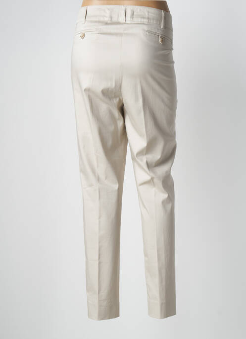Pantalon chino tissage popeline taille normale beige WEINBERG femme