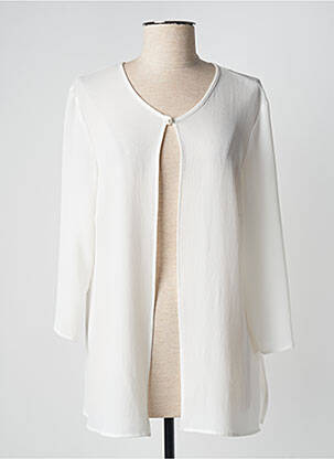 Veste chic tissage crêpe blanc WEINBERG femme