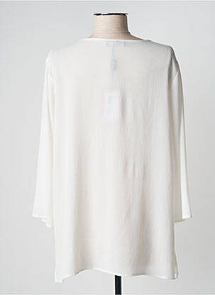Veste chic tissage crêpe blanc WEINBERG femme