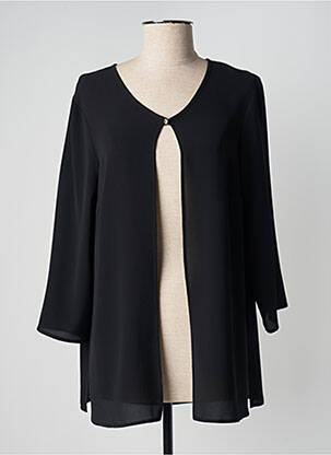 Veste chic tissage crêpe noir WEINBERG femme
