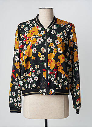 Blouson col v noir TERRE DE FÉES femme