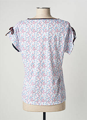 T-shirt stretch manches courtes bleu PAUPORTÉ femme